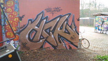 Graffiti Wall in Hamburg - Photo by moschek - hck (2015)