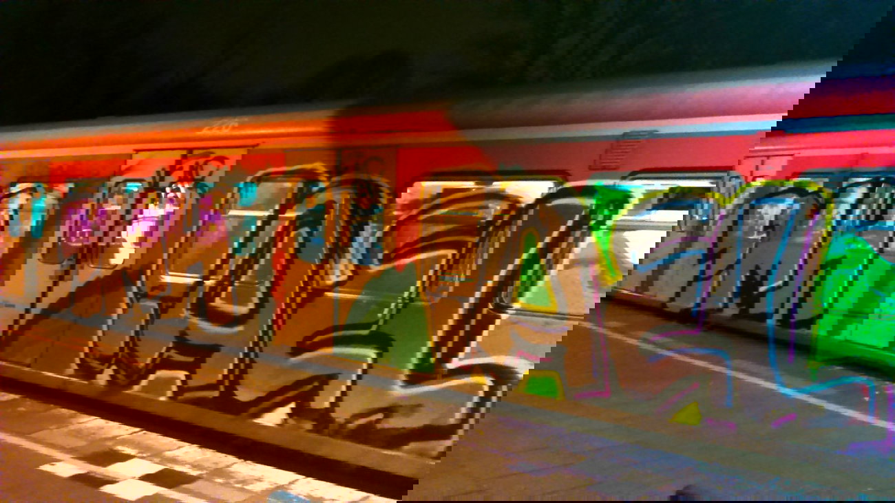 Graffiti Train - Photo by moschek - imh (2014)