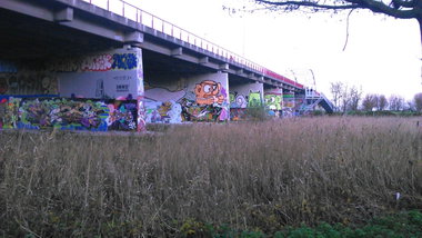 Graffiti Wall in Amsterdam - Photo by moschek - flevopark