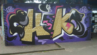 Graffiti Wall in Wohnort - Photo by moschek (2015)