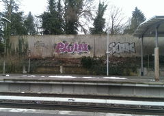 Graffiti Bombing in Hamburg - Photo by moschek