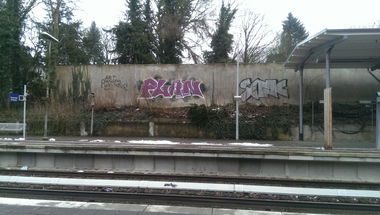 Graffiti Bombing in Hamburg - Photo by moschek