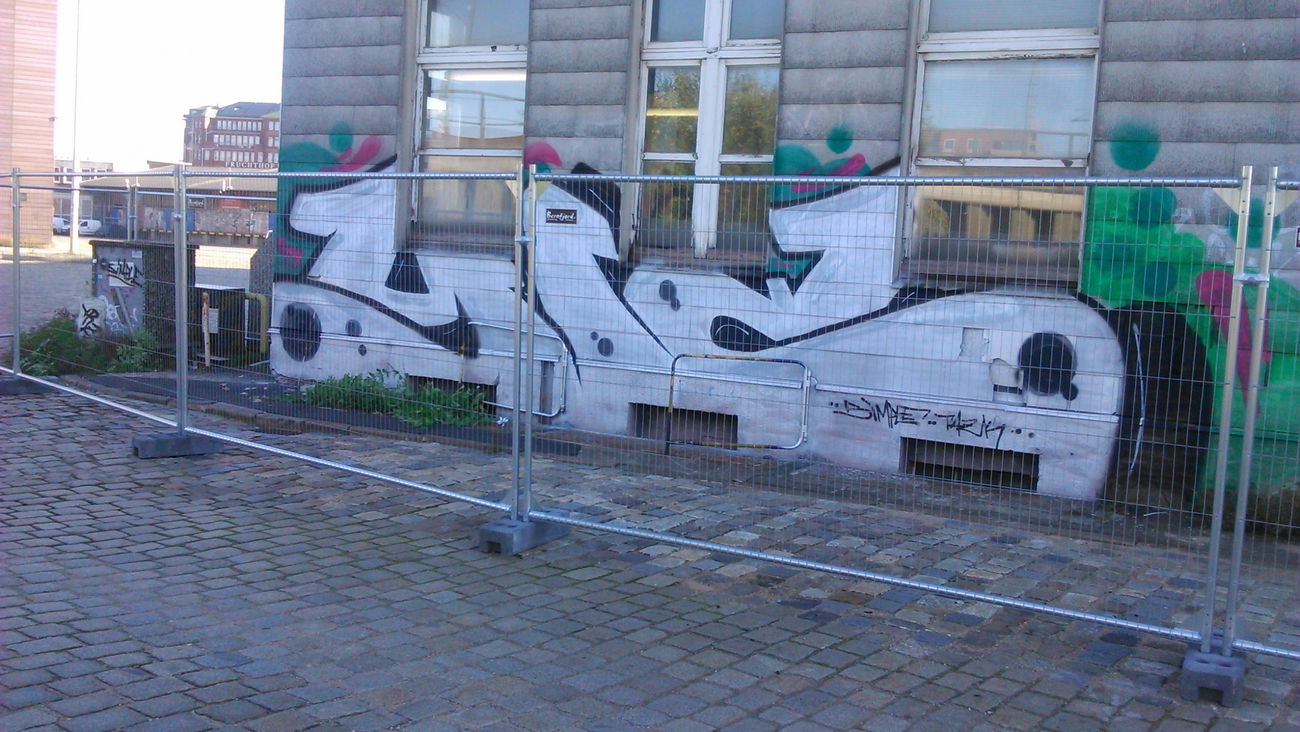 Graffiti Bombing in Hamburg  - Photo by moschek - Yrz, 303, simple (2015)