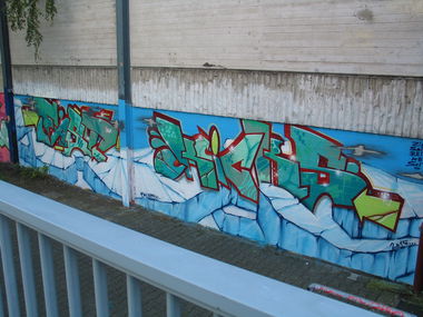 Graffiti Wall in Lüneburg - Photo by moschek - fk (2015)