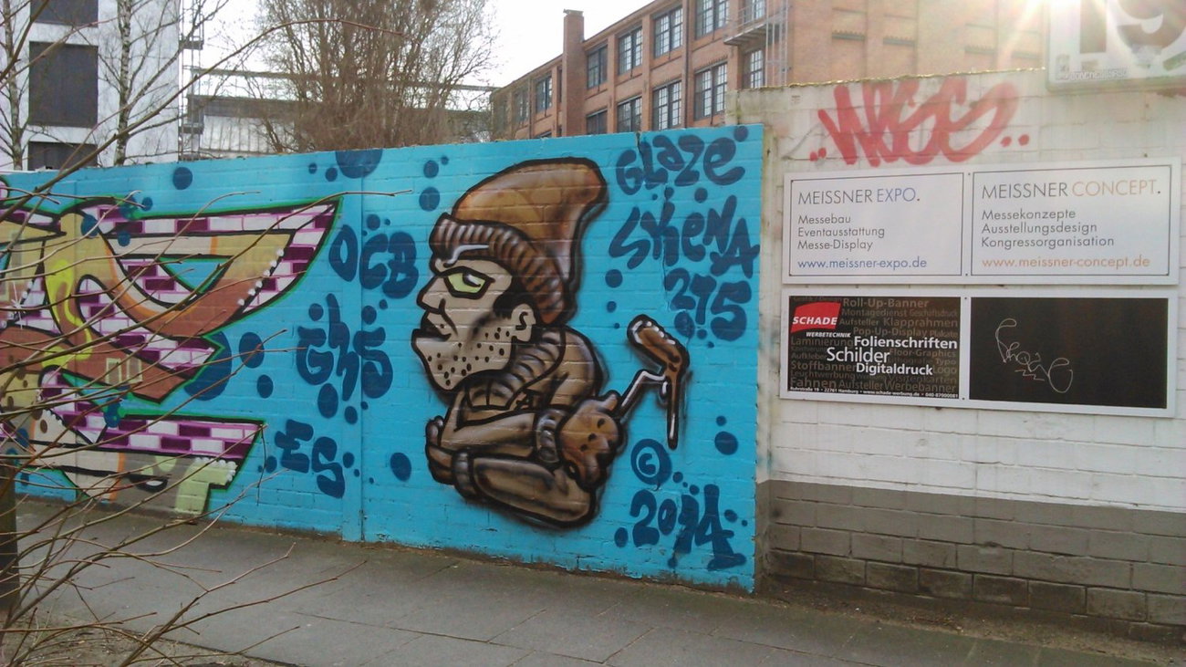 Graffiti Wall in Hamburg - Photo by moschek