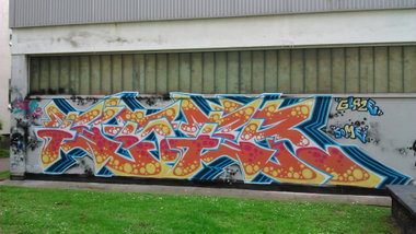 Graffiti Wall in Hamburg  - Photo by moschek - eiser (2015)