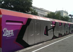 Graffiti Train in Hamburg - Photo by moschek - Chap