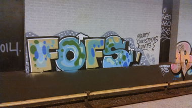 Graffiti Bombing in Amsterdam - Photo by moschek - fofs (2014)