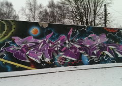 Graffiti Wall in Hamburg - Photo by moschek