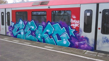 Graffiti Train - Photo by moschek - seko (2014)