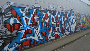Graffiti Wall in Hamburg - Photo by moschek - skena
