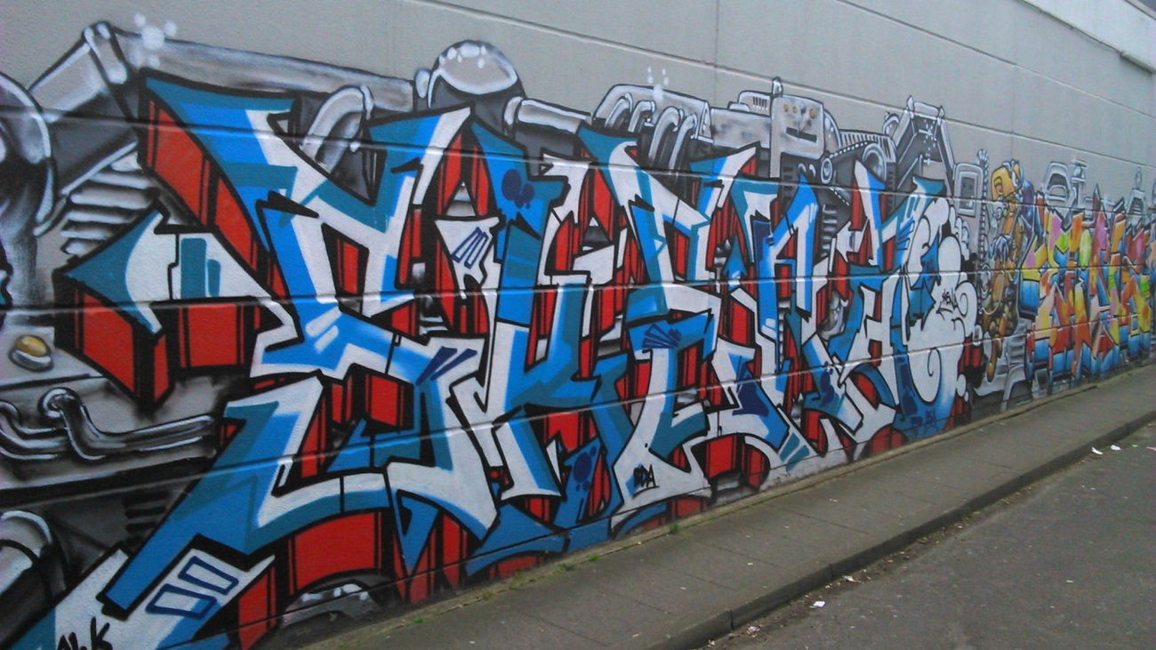 Graffiti Wall in Hamburg - Photo by moschek - skena