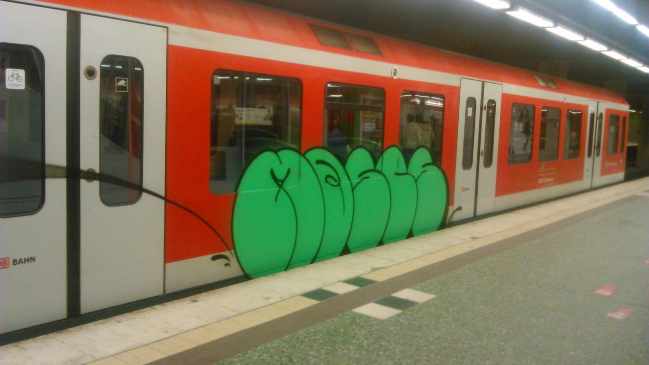 Graffiti Train in Wohnort - Photo by moschek - Moses (2015)