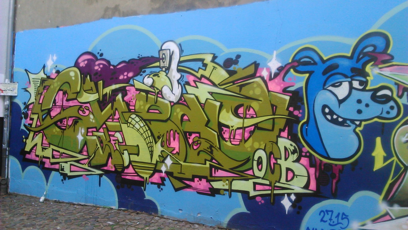 Graffiti Wall in Hamburg  - Photo by moschek - chedo, ocb (2015)