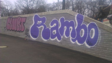 Graffiti Bombing in Hamburg  - Photo by moschek - Kurt, rambo (2016)