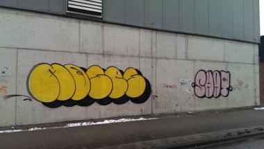 Graffiti Bombing in Hamburg - Photo by moschek - Moses, shat