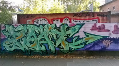 Graffiti Wall in Wohnort - Photo by moschek - Nmk (2015)