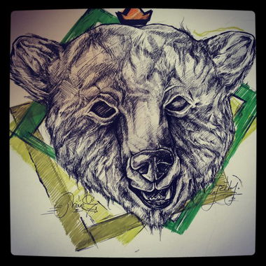 Graffiti Sketch - Photo by movestedy - tedy, moves, bear (2013)