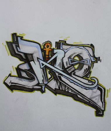 Graffiti Sketch - Photo by movestedy - Ko