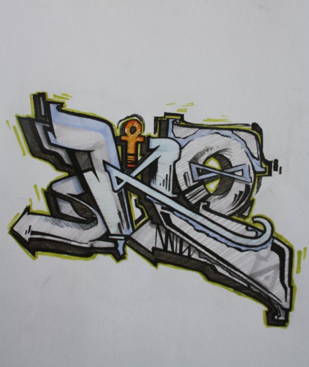 Graffiti Sketch - Photo by movestedy - Ko