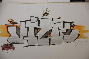 Graffiti Sketch - Photo by movestedy - msk, vizie