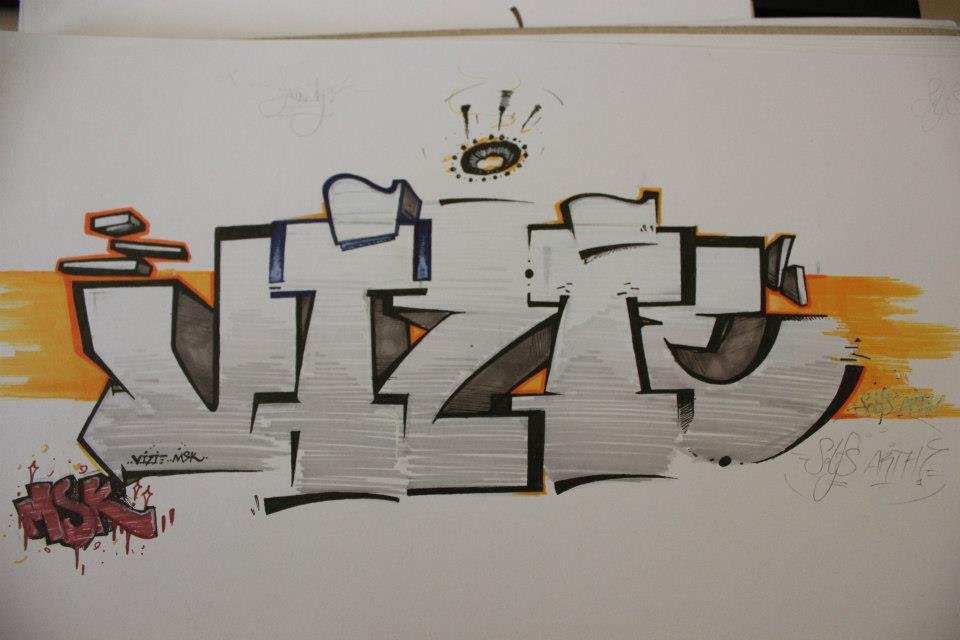 Graffiti Sketch - Photo by movestedy - msk, vizie