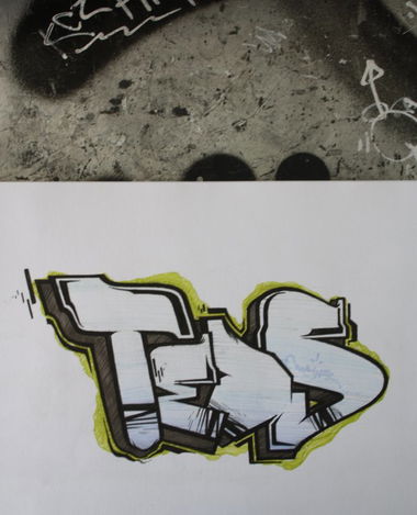 Graffiti Sketch - Photo by movestedy - teds, tedy, simple