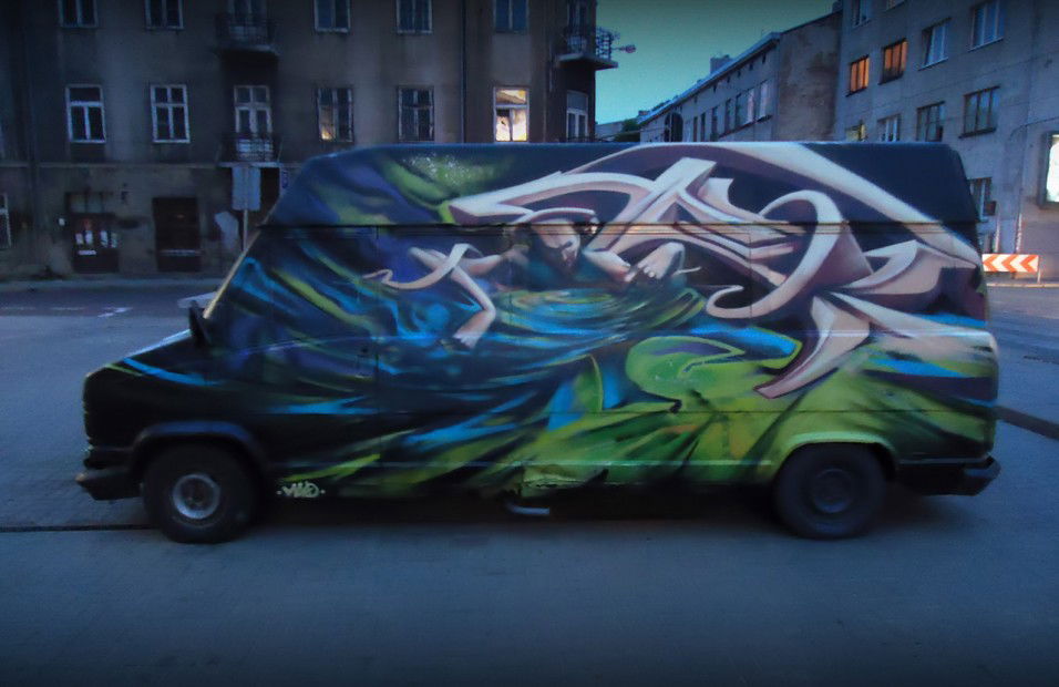 Graffiti Wall in Lodz - Photo by mrmax (2011)