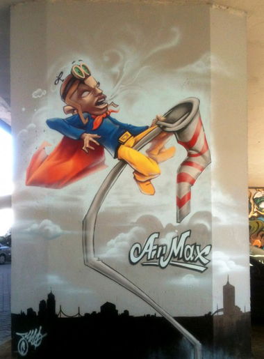 Graffiti Wall in Szczecin - Photo by mrmax - AirMax (2014)