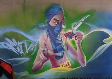 Graffiti Wall in Szczecin - Photo by mrmax - mrmax, character, contract (2017)