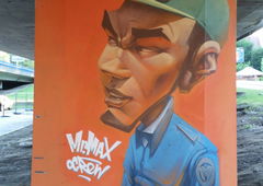 Graffiti Wall in Szczecin - Photo by mrmax - mrmax, character, street
