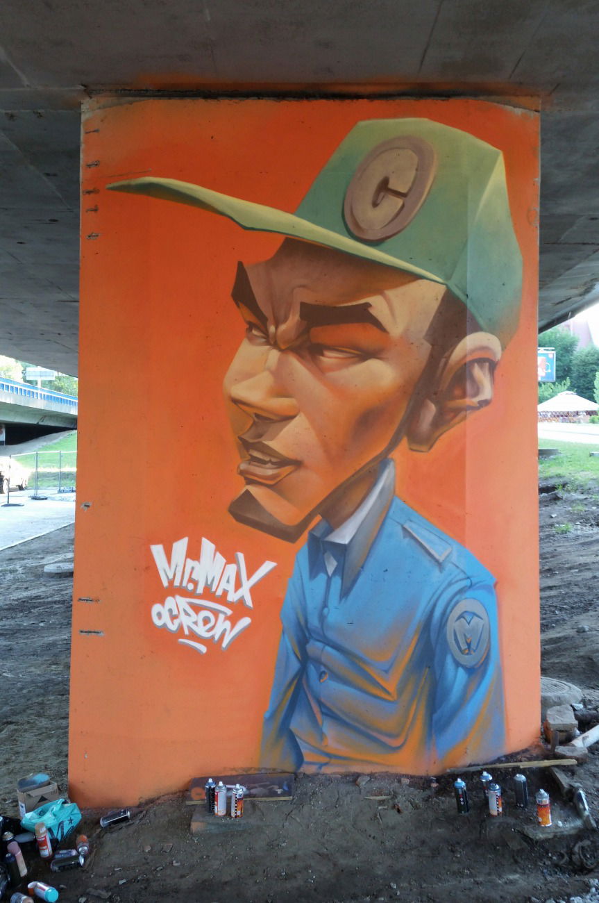 Graffiti Wall in Szczecin - Photo by mrmax - mrmax, character, street