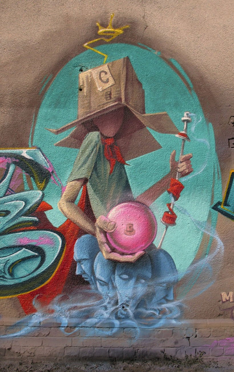 Graffiti Wall in Świeodzin - Photo by mrmax - character, mrmax (2017)