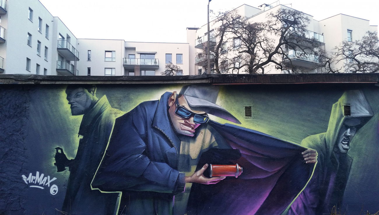Graffiti Wall in Zielona góra - Photo by mrmax - mrmax, character, street (2018)