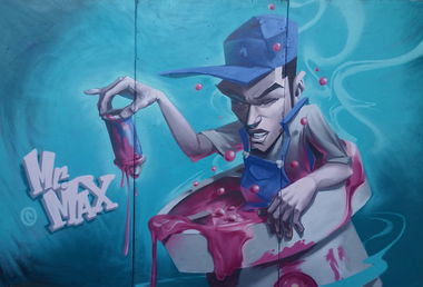 Graffiti Wall in London - Photo by mrmax - london, graffcharacter, mr.max (2017)