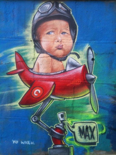 Graffiti Wall in Zielona Góra - Photo by mrmax - airmax.mrmax.character.oc.plane (2015)