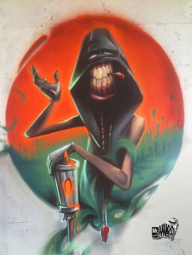 Graffiti Wall in Szczecin - Photo by mrmax - mrmax.airmax.capkiller.characters (2015)