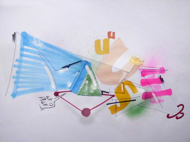 Graffiti Sketch in Somewhere - Photo by mucdat - mouse (2016)