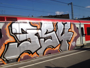 Graffiti Train - Photo by mutespottah (2013)
