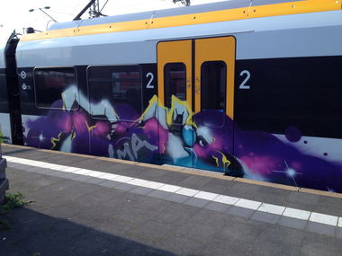 Graffiti Train - Photo by mutespottah (2013)