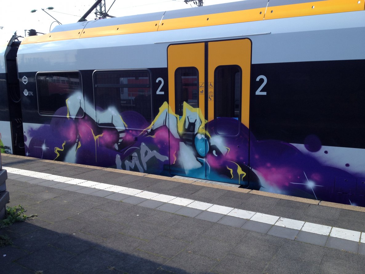 Graffiti Train - Photo by mutespottah (2013)