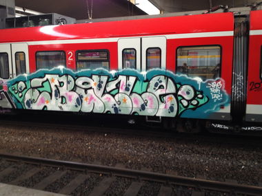 Graffiti Train - Photo by mutespottah (2013)