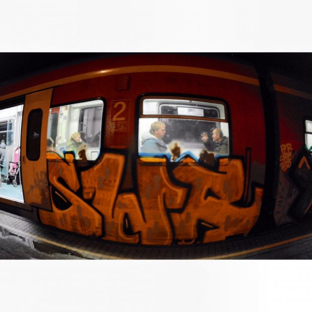 Graffiti Train - Photo by mutespottah (2014)