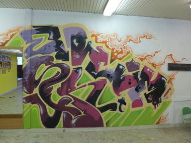 Graffiti Wall in Spisska Nova Ves - Photo by muyer - BDSK, REUM, USER (2013)