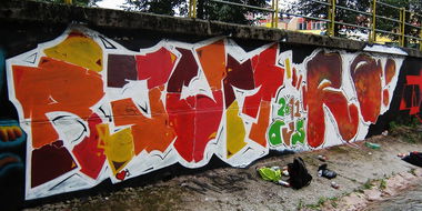 Graffiti Wall in Ro?ava - Photo by muyer - REUM, RO, OUS (2011)