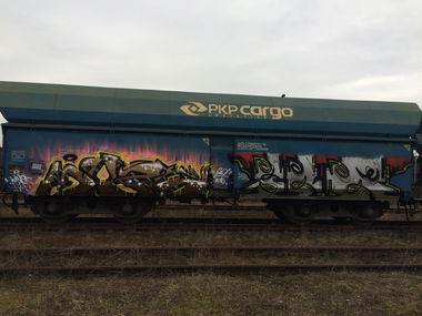 Graffiti Train - Photo by muzg