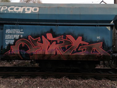 Graffiti Train - Photo by muzg