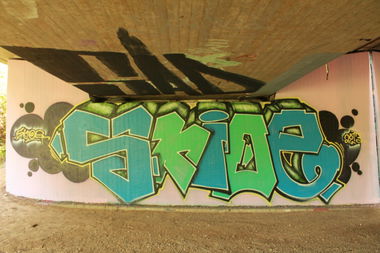 Graffiti Wall in Karlsruhe - Photo by myGuns - Skioe, WaceCrew, Otes (2013)