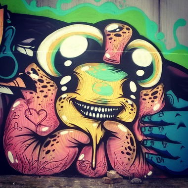 Graffiti Wall in Cauaceu - Photo by mycutecreatures - mycutecreatures, romania, graffiti (2014)