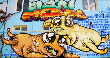 Graffiti Wall - Photo by mycutecreatures - creaturi, dragute, roman (2014)